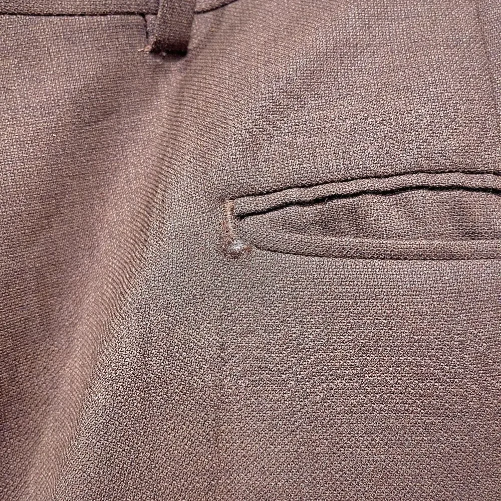 Jos A Bank Wool 2 Piece Suit Brown 2 Button Mens 43L Jacket 37L Pleated Pants